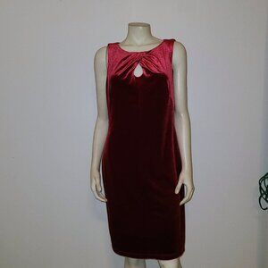 WHITE HOUSE BLACK MARKET Velvet Holiday Dress, Size 10